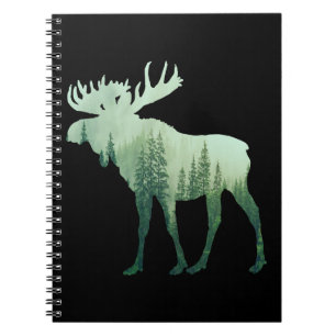 Elandherten En Bos Natuur Notitieboek