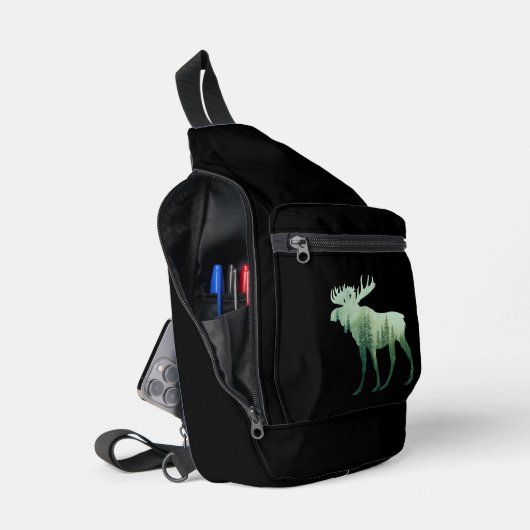 Elandherten En Bos Natuur Sling Bag (Open)