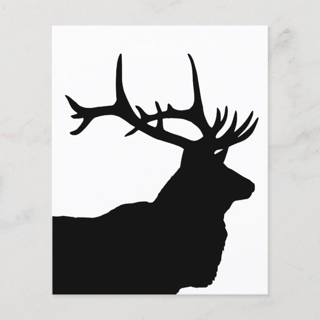 Elandkop Silhouet (Voorkant)