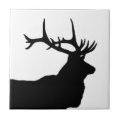 Elandkop Silhouet Tegeltje (Voorkant)