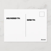 Elandseekoe in een verjaardagshoed briefkaart (Achterkant)