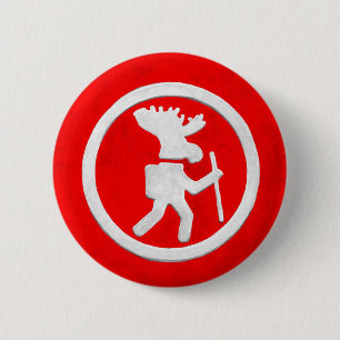 Elandspadmarkering Ronde Button 5,7 Cm