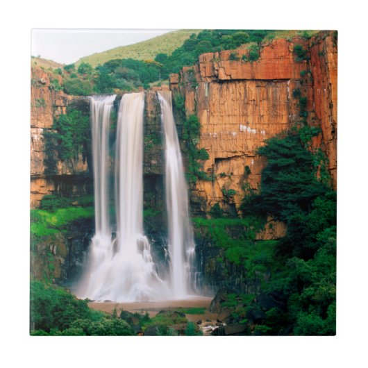 Elandsrivier-waterval, Mpumalanga, Zuid-Afrika Tegeltje (Voorkant)