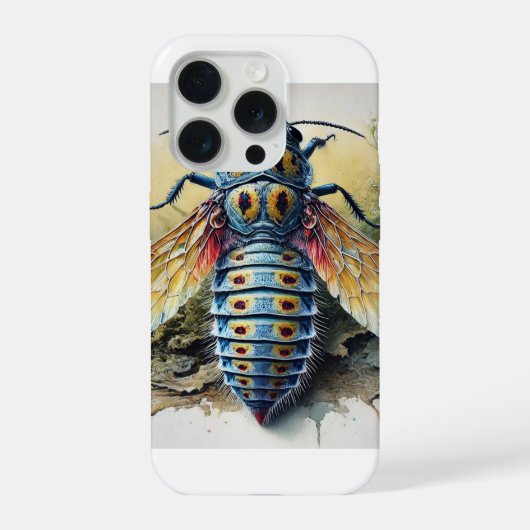 Elaphropus beetle 240924IREF210 - Watercolor iPhone Hoesje (Achterkant)