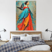 “Elaris” - Veren van Worden Canvas Afdruk (Insitu (Slaapkamer))