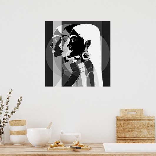 Elas em uma poster (Keuken)