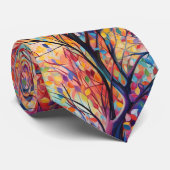 Elasira - Pop Art Herbst Stropdas (Opgerold)