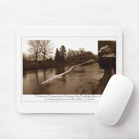 Elasmosaurus Gifts Muismat (Met muis)