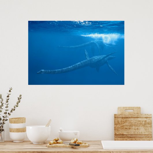 Elasmosaurus: Oude Zee Monsters serie Poster (Keuken)