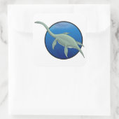 Elasmosaurus Vierkante Sticker (Tas)