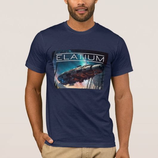 Elatium Band Ruimteschip Mannen T-shirt (Voorkant)