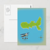 Elba Italië kaart reisposter (Voorkant / Achterkant)
