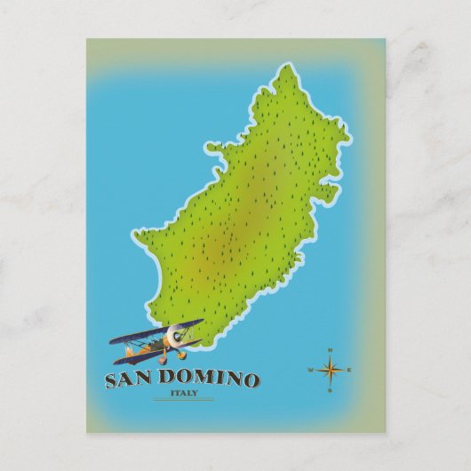 Elba Italië kaart reisposter (Voorkant)