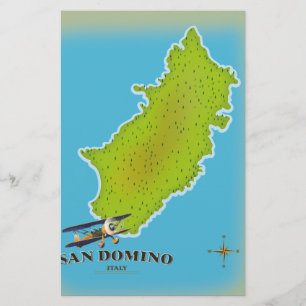 Elba Italië kaart reisposter