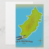 Elba Italië kaart reisposter (Voorkant / Achterkant)