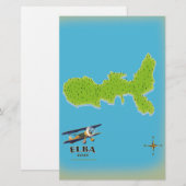 Elba Italië kaart reisposter (Voorkant / Achterkant)