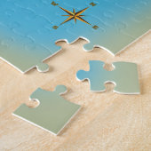 Elba Italië kaart reisposter Legpuzzel (Zijkant)