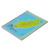 Elba Italië kaart reisposter Notitieboek (Linkerzijde)