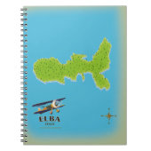 Elba Italië kaart reisposter Notitieboek (Voorkant)