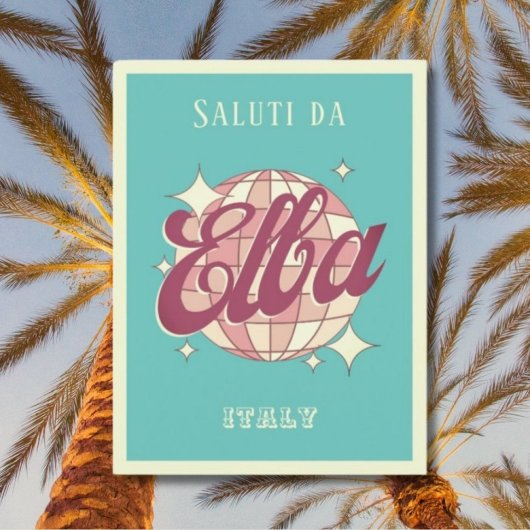Elba Italië vakantie Retro  Briefkaart