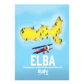 Elba, Tyrrheense Zee, Toscane, Italië reisposter Foto Afdruk (Voorkant)