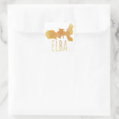Elba Vierkante Sticker (Tas)