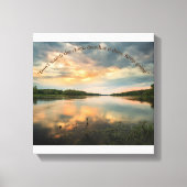 Elbe Flow Sunset Stretted Canvas Print (Voorkant)
