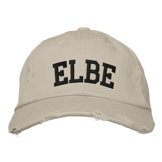 Elbe geborduurd Pet (Voorkant)