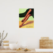 ELBEO Women Hosiery Stocking Pantyhose Retro Ad Poster (Keuken)