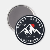 Elbert - Colorado 14ers vier Magneet (Voorkant / Achterkant)