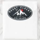 Elbert - Colorado 14ers vier Ovale Sticker (Tas)