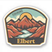Elbert, Colorado Sticker (Voorkant)