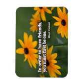 Elbert Hubbard Inspirerend Quote "Vrienden" Flexi Magneet (Verticaal)