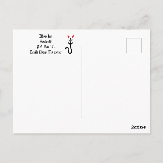 Elbow Inn Bar Stools Post Kaart (Achterkant)