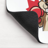 Elbows Up Beaver Boxing Trots Canadese Sterke Kana Muismat (Hoek)