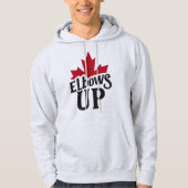 Elbows Up beroemd gemaakt door Bold Canadian Spiri Hoodie (Voorkant)