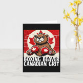 Elbows Up Canada Canadese Counter Tariffs Beaver B Kaart (Gele Bloem)
