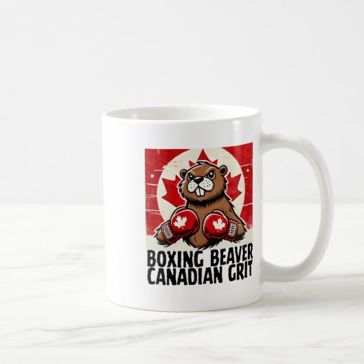Elbows Up Canada Canadese Counter Tariffs Beaver B Koffiemok (Rechts)