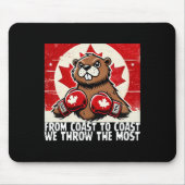 Elbows Up Canada Canadese Counter Tariffs Beaver B Muismat (Voorkant)