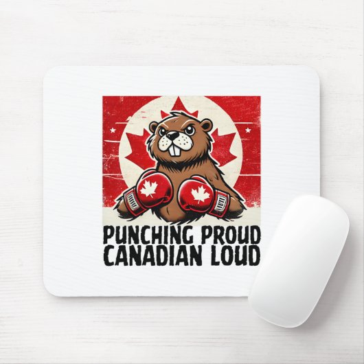 Elbows Up Canada Canadese Counter Tariffs Beaver B Muismat (Met muis)