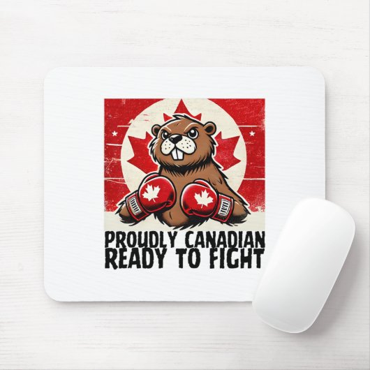 Elbows Up Canada Canadese Counter Tariffs Beaver B Muismat (Met muis)