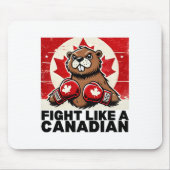 Elbows Up Canada Canadese Counter Tariffs Beaver B Muismat (Voorkant)