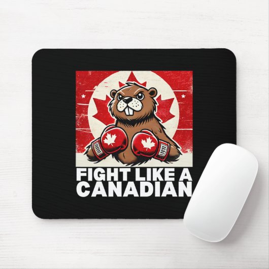 Elbows Up Canada Canadese Counter Tariffs Beaver B Muismat (Met muis)