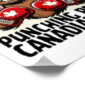 Elbows Up Canada Canadese Counter Tariffs Beaver B Poster (Hoek)