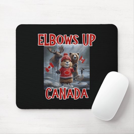 Elbows Up Canada EST 1867 Trotse Canadese Sterke C Muismat (Met muis)