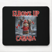 Elbows Up Canada EST 1867 Trotse Canadese Sterke C Muismat (Voorkant)