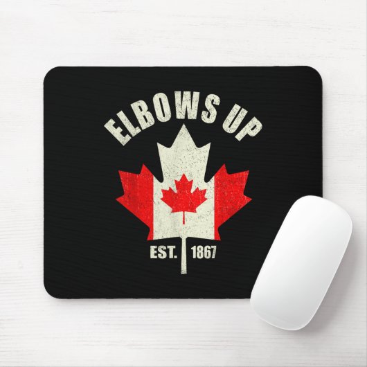 Elbows Up Canada EST 1867 Trotse Canadese Sterke C Muismat (Met muis)