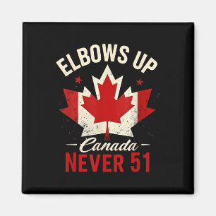 Elbows Up Canada Nooit 51 Vlag van Canada Magneet