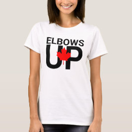Elbows Up Canada Nooit 51ste t-shirt, Anti-Trump T-shirt