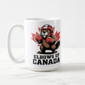 Elbows Up Canada | Quirky Canadian Pride Gift Koffiemok (Links)